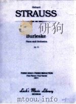 Burleske Piano and Orchestra op.11 piano solo/piano reduction Two Pianos/Four Hands 00077 PDF电子版封面