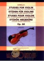 Studies for Violin with accompaniment of a second Violin Op.68 1976 PDF电子版封面
