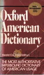 OXFORD AMERICAN DICTIONARY 1980 PDF电子版封面 EUGENE EHRLICH STUART BERG FL