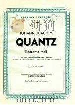 concerto in e-minor for Flute String orchestra and Continuo score first publication Nr.489 1959 PDF电子版封面