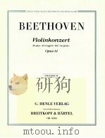 violinkonzert D major opus 61 violine Ⅱ OB 14580 1990 PDF电子版封面