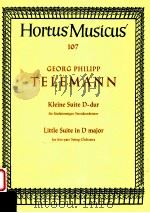 little Suite in D major for five-part String-orchestra 107 1953 PDF电子版封面