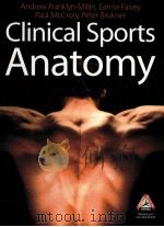 CLINICAL SPORTS ANATOMY PDF电子版封面 0070285551