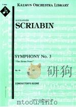 Symphony No.3 PDF电子版封面 Alexander Scriabin