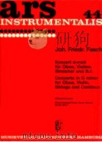ars 44 concerto in d minor for Oboe Violin Strings and continuo Winschermann piano score Buck Ed.Nr. 1962 PDF电子版封面