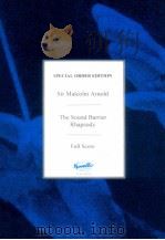 The Sound Barrier Rhapsody full score PDF电子版封面 sir Malcolm Arnold