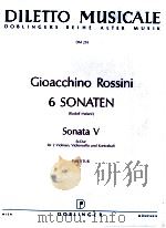 6 Sonaten Rudolf Malaric Sonata Ⅴ Es-Dur für 2 Violinen Violoncello und Kontraba? partitur DM 255 1977 PDF电子版封面
