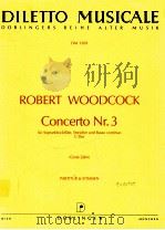 Concerto Nr.3 für Sopranblockfl?te Streicher und Basso continuo C-Dur Grete Zahn Partitur & Stimmen 1995 PDF电子版封面