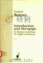 introduction and hornpipe for bassoon and piano ED 10531 1950 PDF电子版封面