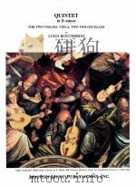 Quintet in D minor for Two Violins viola Two Violoncellos op.20 No.4 M 3874     PDF电子版封面    Luigi Boccherini 