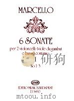 6 Sonate for 2 Violoncelli viole da gamba e basso continuo Ⅰ No.1-3 Z.13490（1988 PDF版）