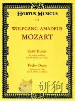 Twelve duets for violin and viola after K.487 for two hords 1977 PDF电子版封面