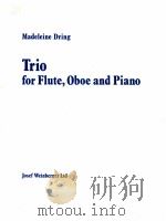 trio for flute oboe and piano 1970 PDF电子版封面