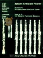 Duet in G for Oboe or Flute and Bassoon UE 17504 1982 PDF电子版封面 Johann Christian Fischer
