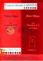 Three Duos for Clarinet in B flat and Bassoon E.W.E.4 1983 PDF电子版封面
