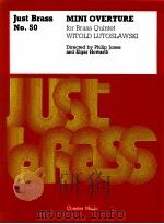 MINI OVERTURE for Brass Quintet Just Brass No.50 1990 PDF电子版封面