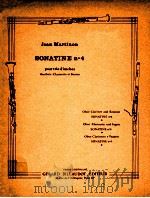 sonatine No.4 pour d'anches hautbois clarinette et basson PDF电子版封面 Jean Martinon