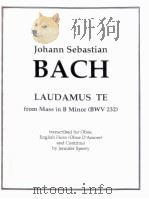 laudamus te from mass in b minor bwv 232 for oboe English horn and continuo 1991 PDF电子版封面
