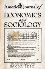 THE AMERICAN JOURNAL OF ECONOMICS AND SOCIOLOGY VOLUME 56 JULY 1997 NUMBER 3 1997 PDF电子版封面