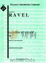 Daphnis et Chloé Suite No.1 conductor's score A 6082 PDF电子版封面 Maurice Ravel