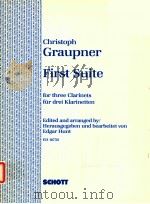first suite for three clarinets ED 10750 1961 PDF电子版封面
