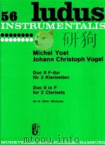 ludus 56 Duo Ⅱ in F for 2 clarinets Ed.Nr.550b Michaels（1967 PDF版）