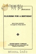 Flourish for a Birthday brass band set 1987 PDF电子版封面