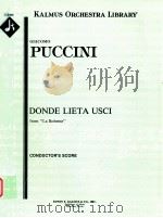 Donde Lieta Usci from PDF电子版封面 GiacomoPuccini