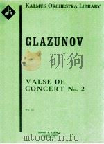 Valse De Concert No.2 Op.51 PDF电子版封面 Glazunov