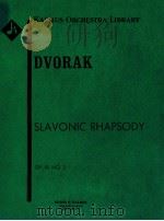 Slavonic Rhapsody Op.45 No.3 PDF电子版封面 AntonDvorák