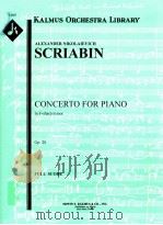 Concerto for Piano in F-sharp minor Op.20 full score A 2027 PDF电子版封面 AlexanderNikolaievichScriabin
