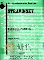 Firebird Suite l'oiseau de feu Original Version A 2132 PDF电子版封面 IgorStravinsky