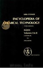 encyclopedia of chemical technology third edition index volume 5 to 8 castor oil emulsions 1980 PDF电子版封面 0471020621 kirk-othmer