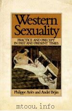 WESTERN SEXUALITY 1985 PDF电子版封面 063113476X