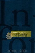 information and exclusion PDF电子版封面
