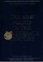 the new police in the nineteenth century PDF电子版封面