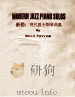 MODERN JAZZ PIANO SOLOS BY BILLY TAYLOR（1983 PDF版）
