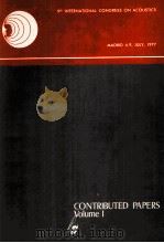 9 INTERNATIONAL CONGRESS ON ACOUSTICS VOLUME 1（1977 PDF版）