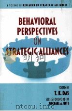 behavioral perspectives on strategic alliances PDF电子版封面