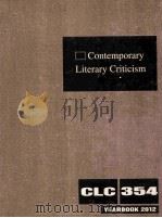 contemporary literary criticism volume 354 yearbook 2012 PDF电子版封面