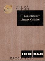 contemporary literary criticism volume 353 PDF电子版封面
