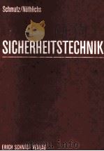 SICHERHEITSTECHNIK BAND V 1969 PDF电子版封面