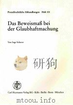 DAS BEWEISMAB BEI DER GLAUBHAFTMACHUNG（1996 PDF版）