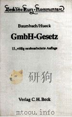 GMBH-GESETZ GESETZ BETREFFEND DIE GESELLSCHAFTEN MIT BESCHRANKTER HAFTUNG 1988 PDF电子版封面 340632102X