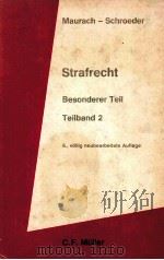 STRAFRECHT BESONDERER TEIL TEILBAND 2   1981  PDF电子版封面  3811409816   
