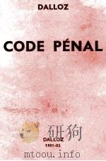 CODE PENAL 1981-1982 1981 PDF电子版封面