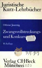 ZWANGSVOLLSTRECKUNGS-UND KONKURSRECHT EIN STUDIENBUCH（1990 PDF版）