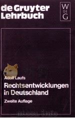 RECHTSENTWICKLUNGEN IN DEUTSCHLAND（1978 PDF版）