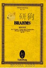 Sextet for 2 Violins 2 Violas and 2 Violoncello Bb major/B-Dur/sib majeur Op.18     PDF电子版封面  379576680X   
