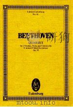 Quartet for 2 Violins Viola and Violoncello F minor/f-Moll/Fa mineur Op.95     PDF电子版封面  379576971X  Ludwig van Beethoven 